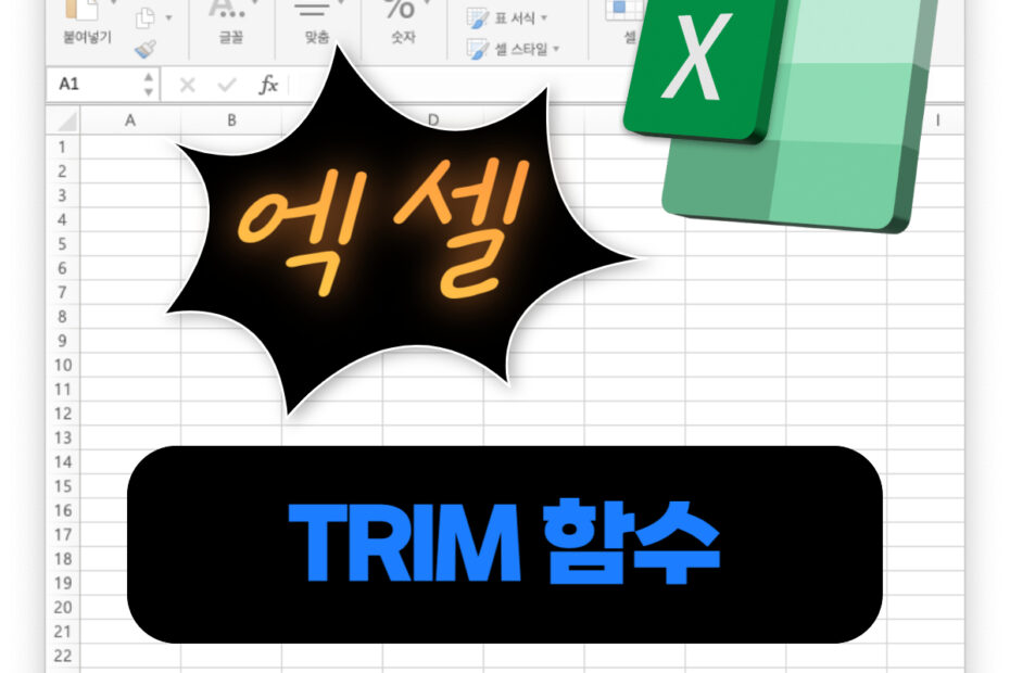 엑셀 함수 TRIM